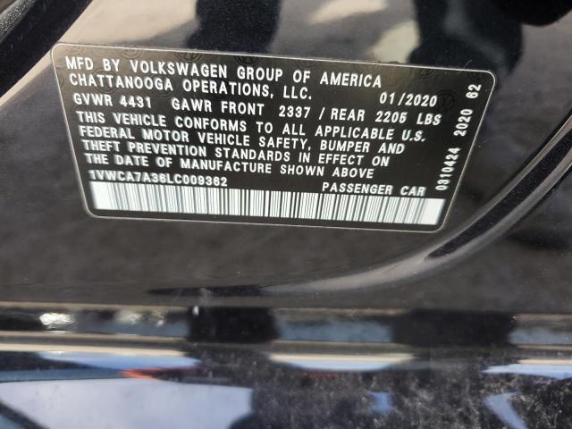 2020 VOLKSWAGEN PASSAT SEL - 1VWCA7A36LC009362