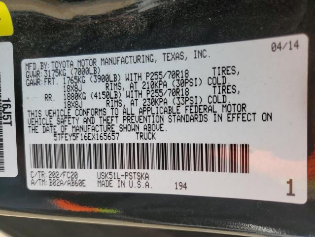 5TFEY5F16EX165657 | 2014 TOYOTA TUNDRA CRE