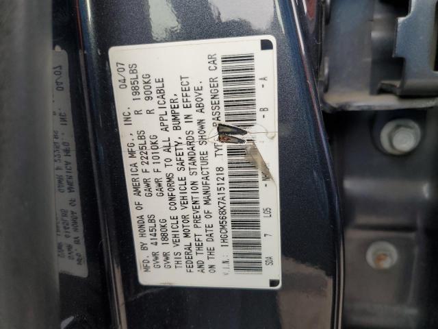 1HGCM568X7A151218 | 2007 Honda accord ex