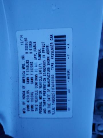 1HGCR2F31FA085080 | 2015 HONDA ACCORD LX