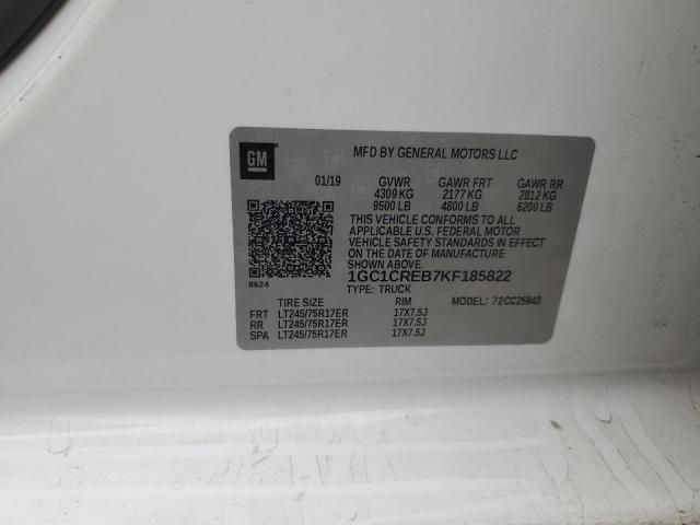 2019 CHEVROLET 2500 HD 1GC1CREB7KF185822