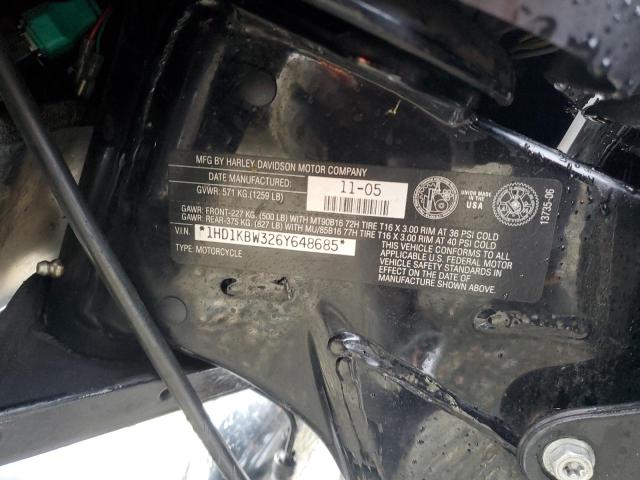 2006 HARLEY-DAVIDSON FLHXI CALI 1HD1KBW326Y648685