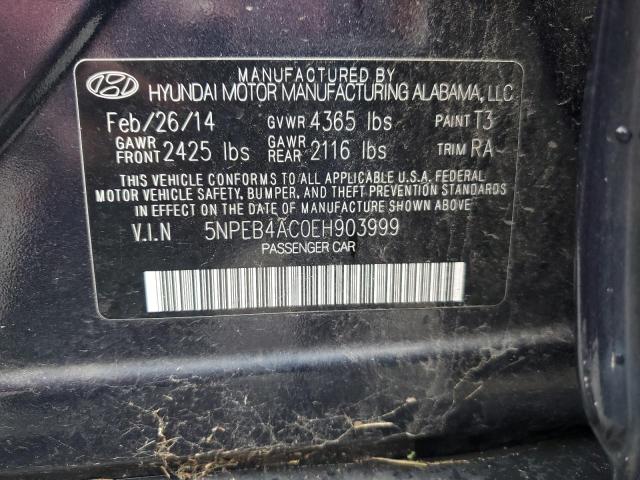 5NPEB4AC0EH903999 | 2014 HYUNDAI SONATA GLS