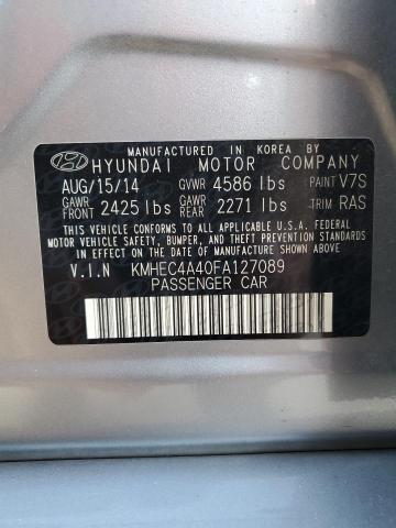 KMHEC4A40FA127089 | 2015 HYUNDAI SONATA HYB