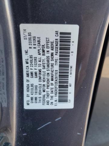 1HGCR2F32EA287909 | 2014 HONDA ACCORD LX