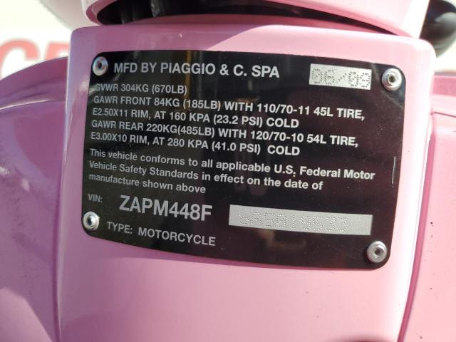 2010 VESPA LX 150 ZAPM448F6A5019533