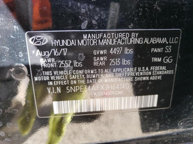 5NPE34AFXJH641409 | 2018 HYUNDAI SONATA SPO