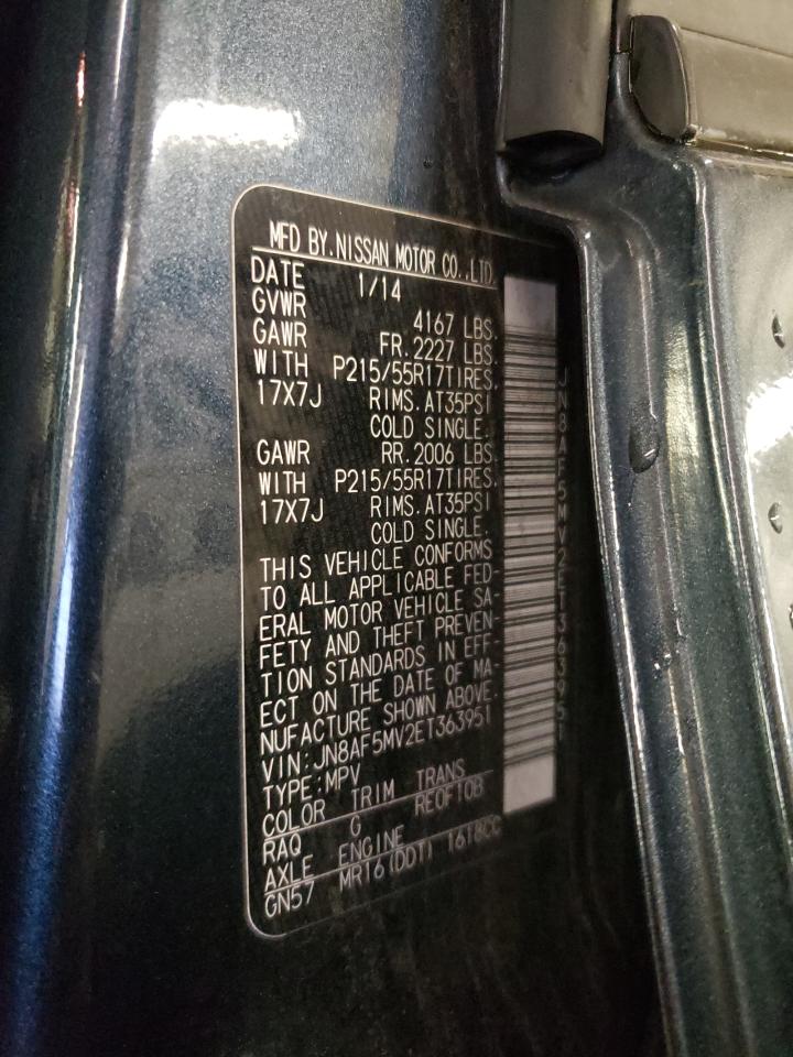 JN8AF5MV2ET363951 2014 Nissan Juke S