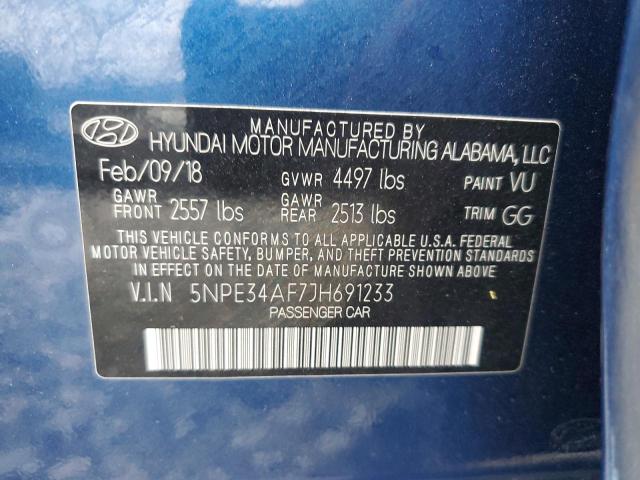 5NPE34AF7JH691233 2018 Hyundai Sonata Sport