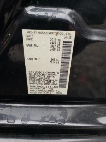 2019 NISSAN ALTAMA 1N4BL4DW2KC135168