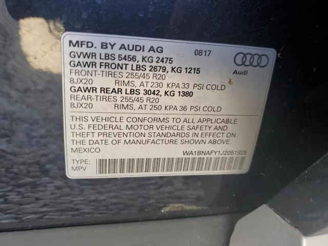 WA1BNAFY1J2051925 2018 AUDI Q5, photo no. 13