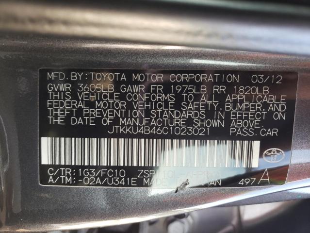 2012 Toyota Scion Xd VIN: JTKKU4B46C1023021 Lot: 80085463