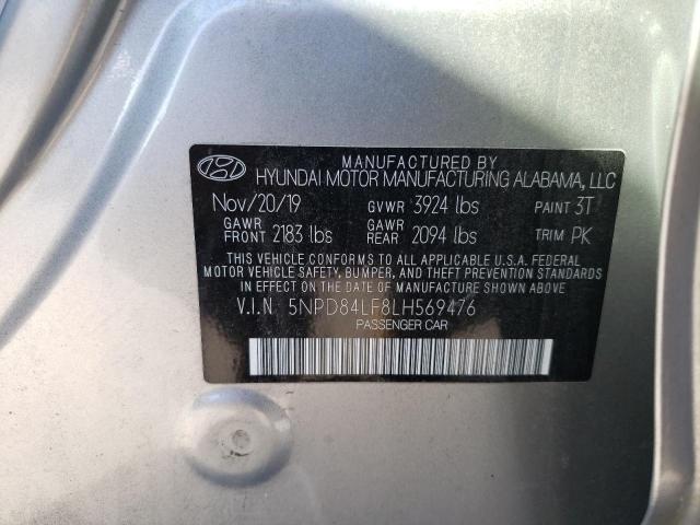 5NPD84LF8LH569476 | 2020 HYUNDAI ELANTRA SE