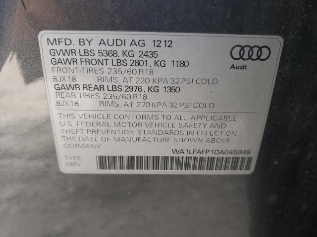 VIN WA1LFAFP1DA045948 2013 Audi Q5, Premium Plus no.14