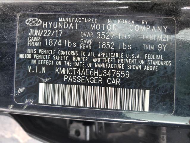 KMHCT4AE6HU347659 | 2017 HYUNDAI ACCENT SE