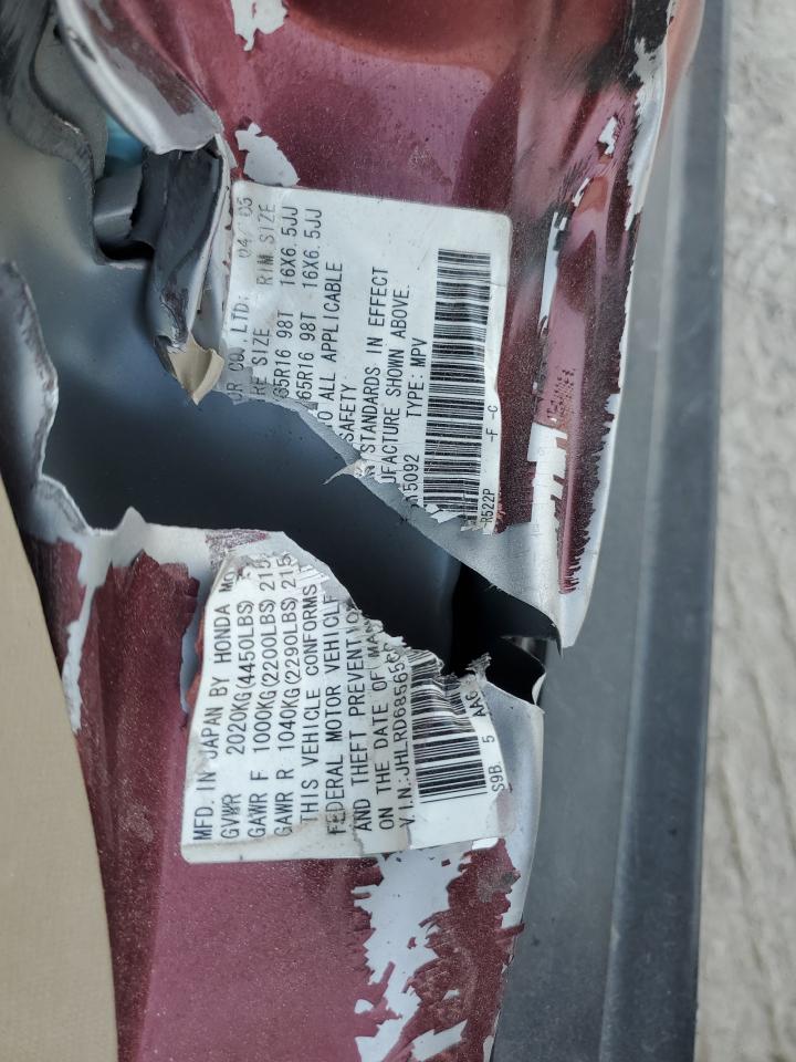 JHLRD68565C015092 2005 Honda Cr-V Lx