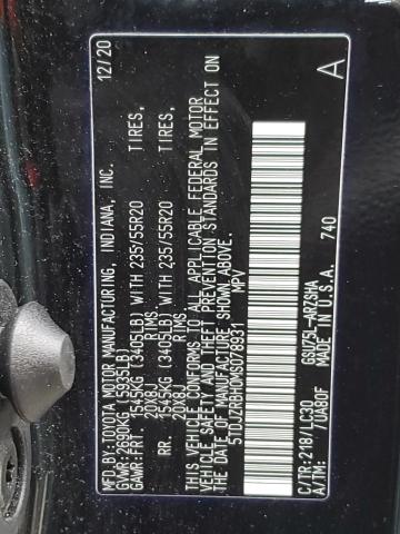 VIN 5TDJZRBH0MS078931 2021 Toyota Highlander, Xse no.13