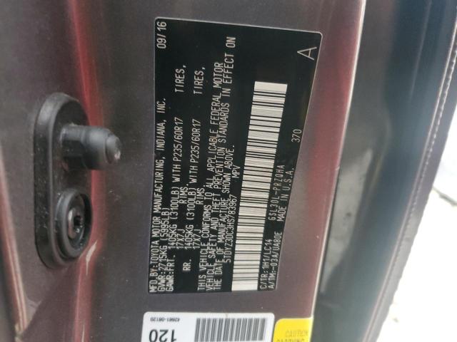 2017 TOYOTA SIENNA XLE - 5TDYZ3DC3HS783967