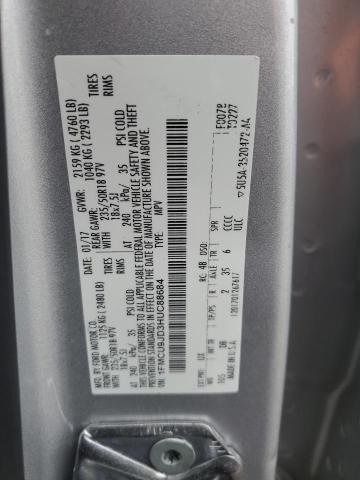 1FMCU9JD3HUC88684 | 2017 Ford escape titanium