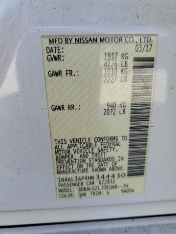 2017 NISSAN ALTIMA 2.5 - 1N4AL3AP4HN344430