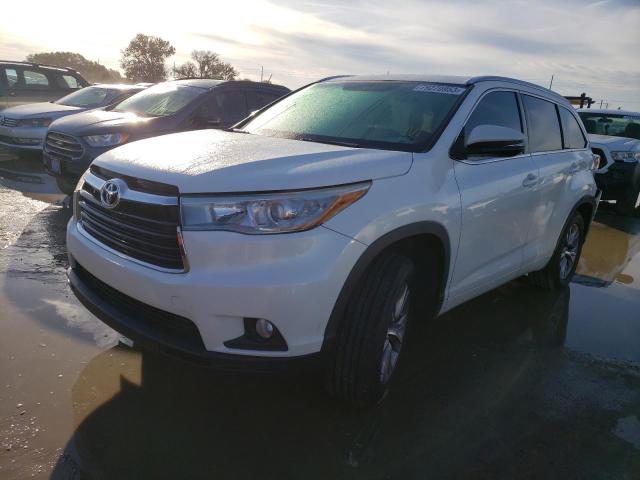 VIN 5TDKKRFH5FS117230 2015 Toyota Highlander, Xle no.1