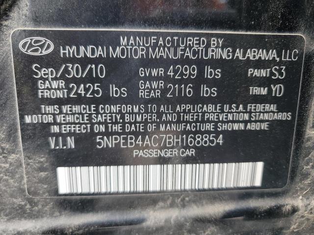 5NPEB4AC7BH168854 | 2011 Hyundai sonata gls