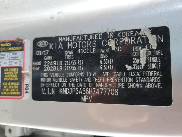 KNDJP3A56H7477708 | 2017 KIA SOUL +