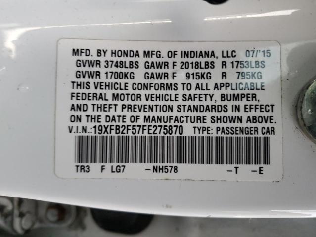 19XFB2F57FE275870 | 2015 HONDA CIVIC LX