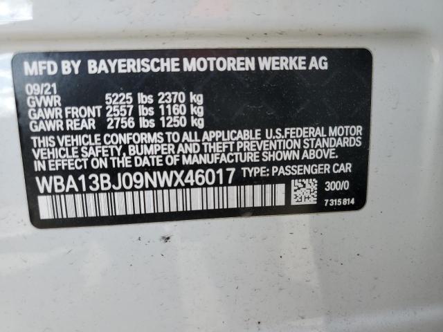 2022 BMW 530 XI - WBA13BJ09NWX46017
