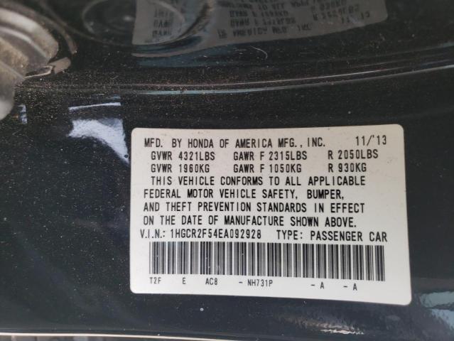 1HGCR2F54EA092928 | 2014 HONDA ACCORD SPO