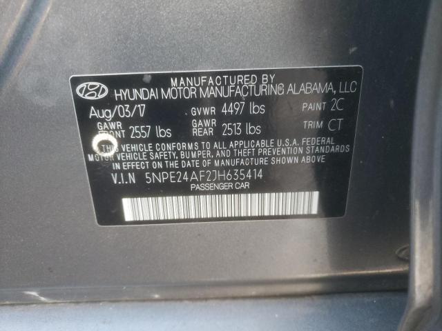 5NPE24AF2JH635414 | 2018 HYUNDAI SONATA SE