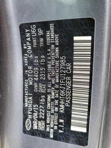 2015 HYUNDAI GENESIS CO - KMHHT6KJ1FU127985