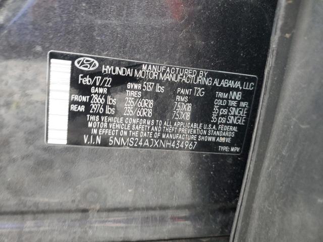 2022 HYUNDAI SANTA FE S - 5NMS24AJXNH434967