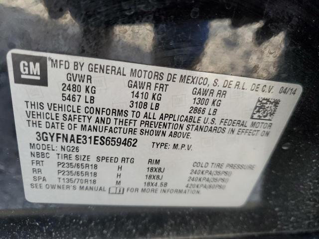 3GYFNAE31ES659462 | 2014 CADILLAC SRX