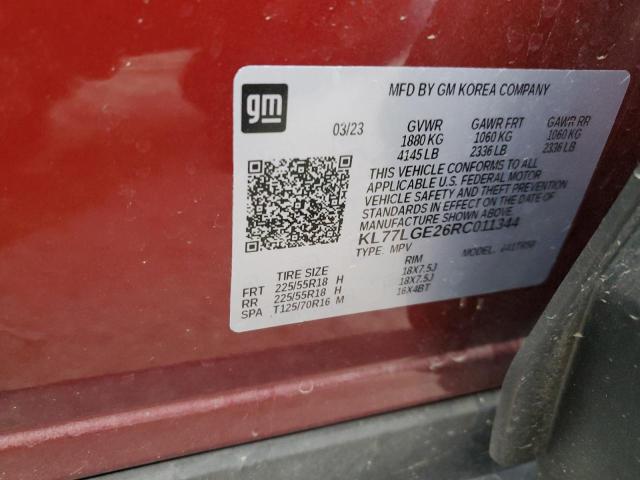 2024 CHEVROLET TRAX 1RS - KL77LGE26RC011344