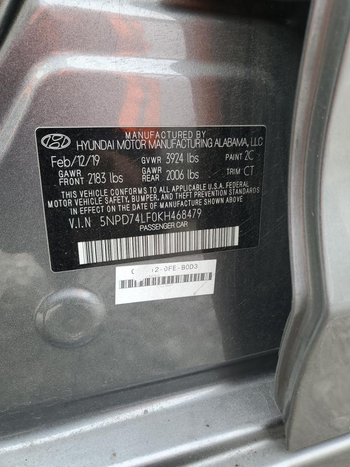 5NPD74LF0KH468479 2019 Hyundai Elantra Se