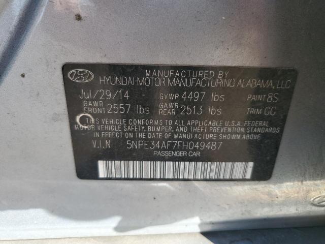 5NPE34AF7FH049487 | 2015 HYUNDAI SONATA SPO