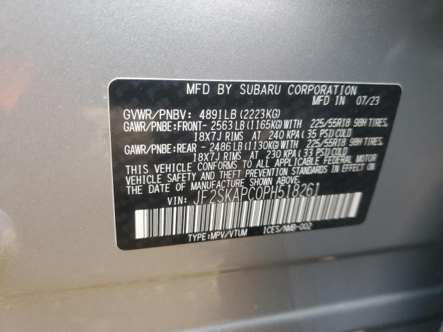 JF2SKAPC0PH518261 | 2023 SUBARU FORESTER L