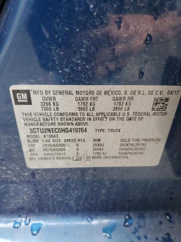 2017 GMC SIERRA K15 - 3GTU2NEC6HG419764