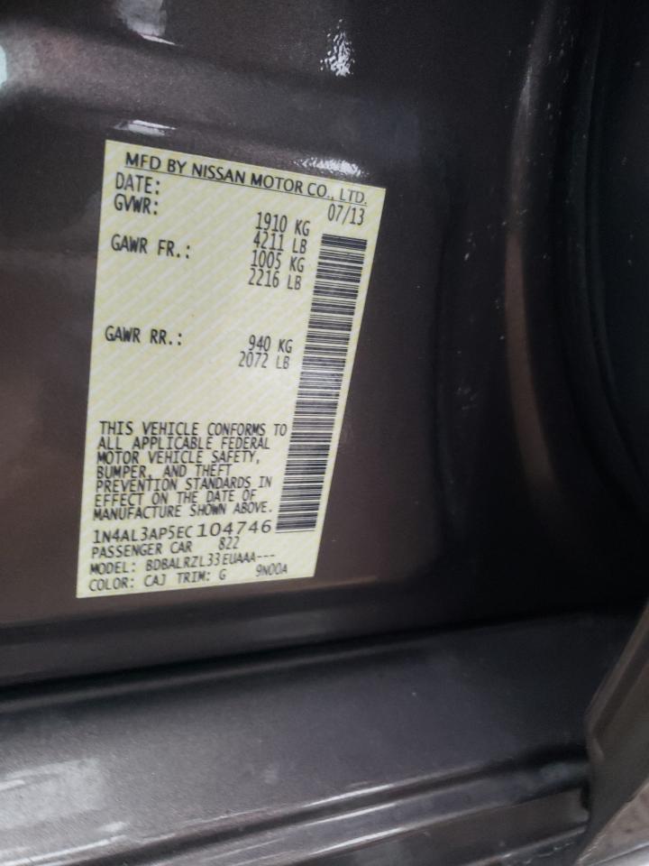 1N4AL3AP5EC104746 2014 Nissan Altima 2.5