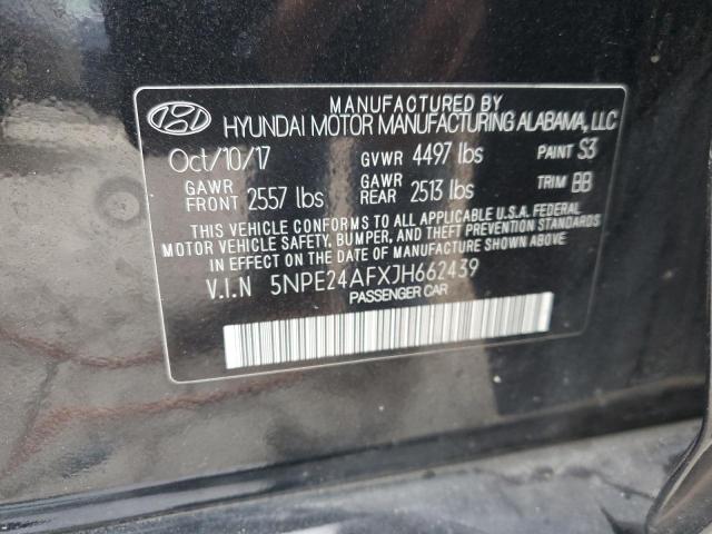 5NPE24AFXJH662439 | 2018 HYUNDAI SONATA SE