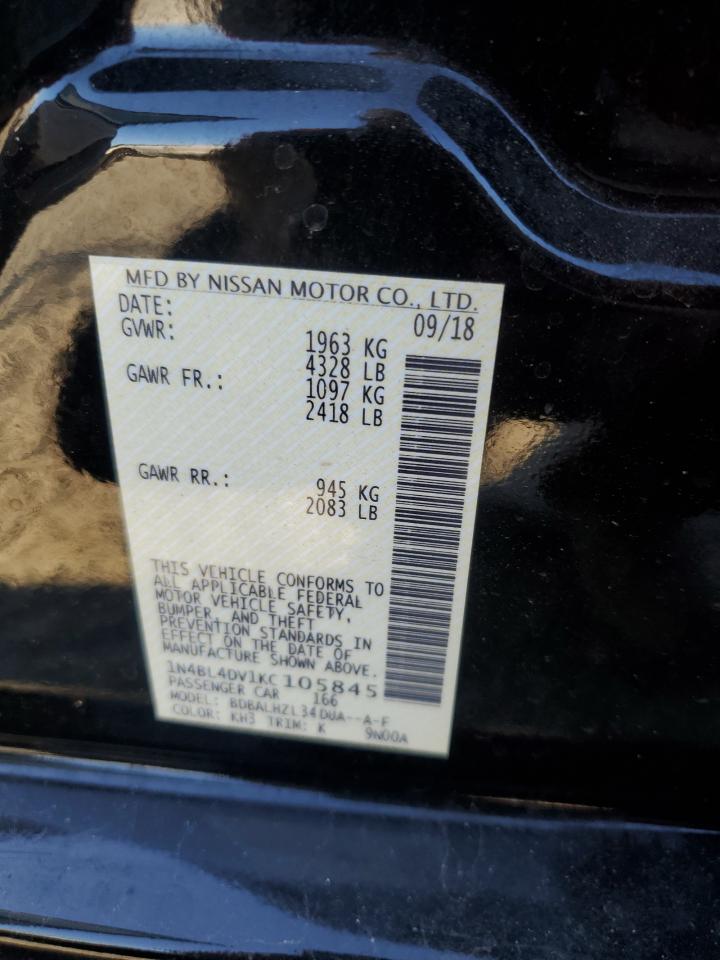 1N4BL4DV1KC105845 NISSAN ALTIMA 2019