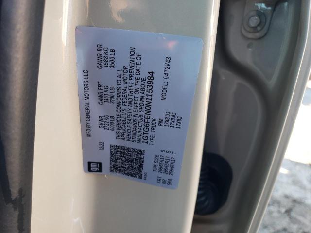 2022 GMC CANYON AT4 1GTG6FEN0N1153984