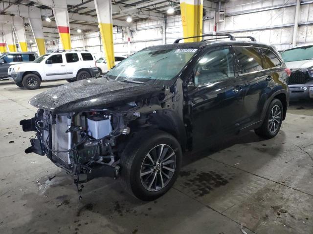 VIN 5TDJZRFH8KS571845 2019 Toyota Highlander, SE no.1