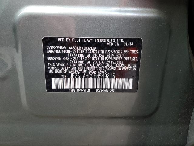 JF2SJAHC9EH549815 | 2014 SUBARU FORESTER 2