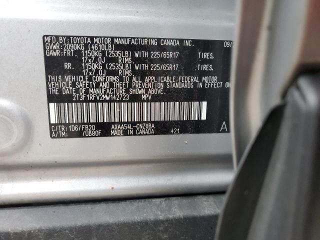 2021 TOYOTA RAV4 LE - 2T3F1RFV2MW142723