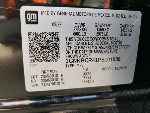 VIN 3GNKBCR41PS101536 Chevrolet Blazer 2LT 2023 14