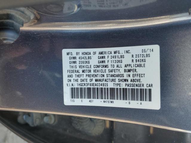 1HGCR3F8XEA034905 | 2014 HONDA ACCORD EXL