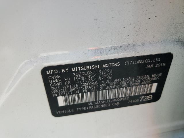 2018 MITSUBISHI MIRAGE GT ML32A5HJ3JH008552