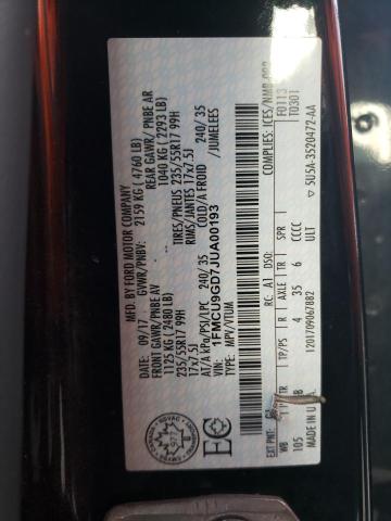 2018 FORD ESCAPE SE - 1FMCU9GD7JUA00193
